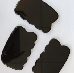 black color obsidian stone natural jade Cloud Shaped Home Use Gua Sha Board