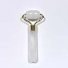 Anti Aging White Color Natural Jade Roller Facial Massager