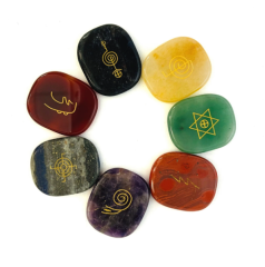 Semi-Precious Stone Crafts Natural crystal Positive power healing Energy Stone Set