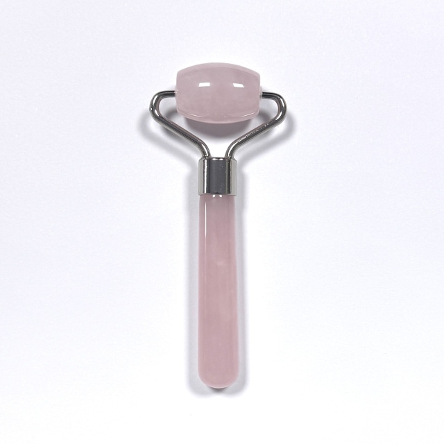 Masajeador de ojos mini de cuarzo rosa