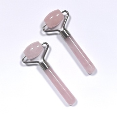 Masajeador de ojos mini de cuarzo rosa