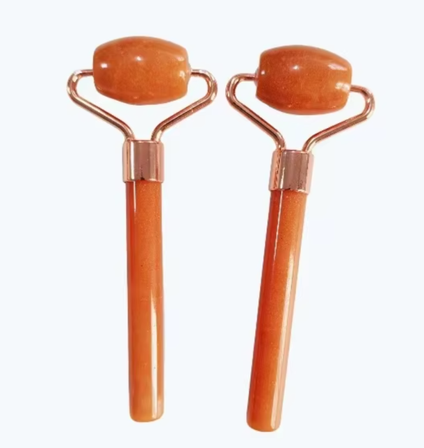 red aventurine cooling stone puffiness removal mini jade roller eyes care