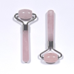 Masajeador de ojos mini de cuarzo rosa