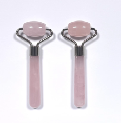 Masajeador de ojos mini de cuarzo rosa