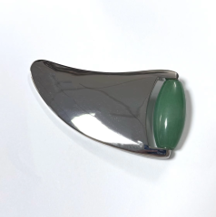 skin care tools face care 2 in 1 green aventurine jade gua sha and ice roller
