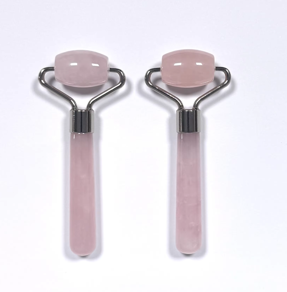 Masajeador de ojos mini de cuarzo rosa