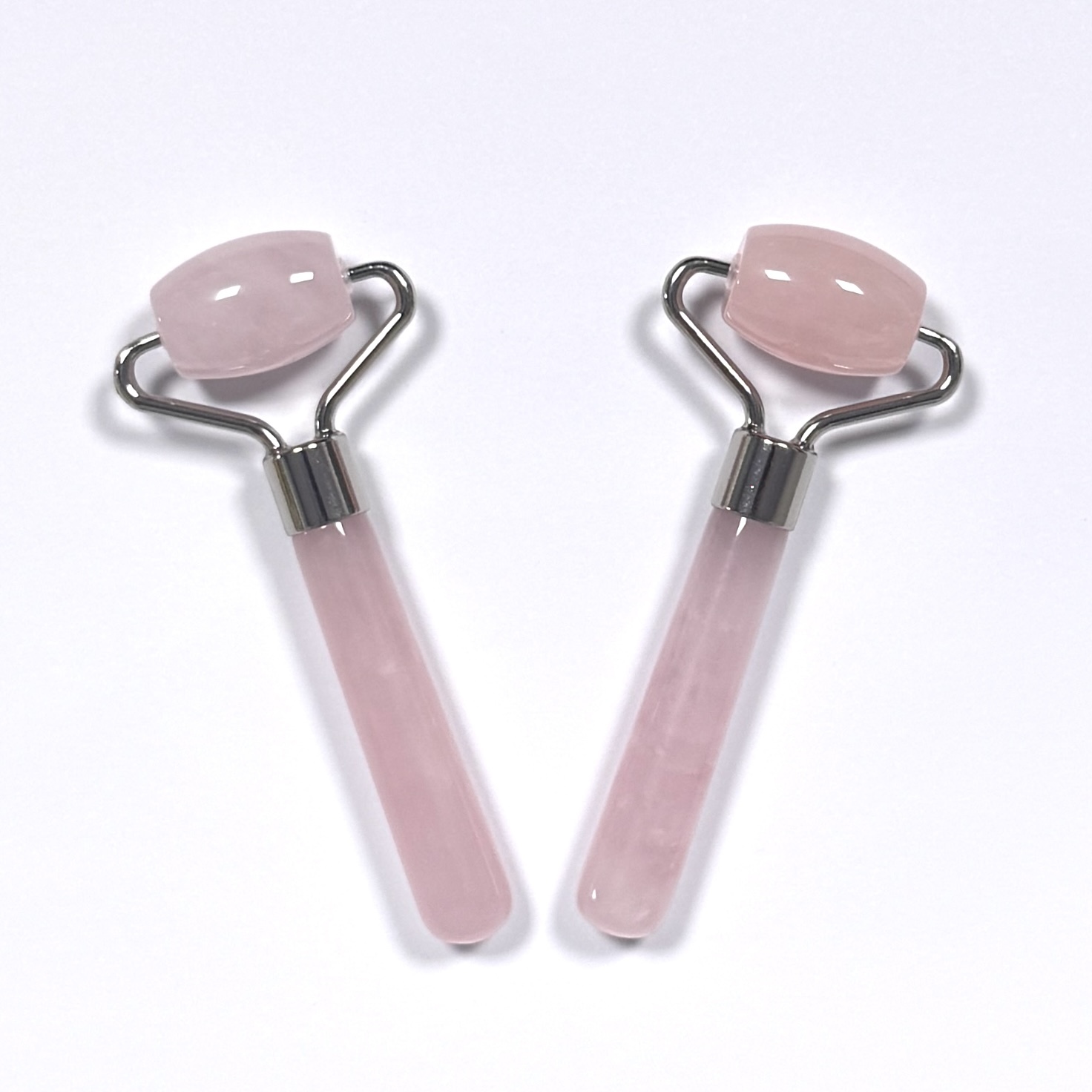 Masajeador de ojos mini de cuarzo rosa