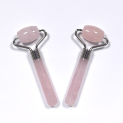 Masajeador de ojos mini de cuarzo rosa