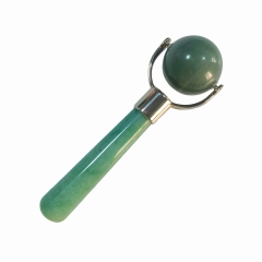 green aventurine natural cool gemstone face lifting beauty tools mini jade roller and gua sha eye massager