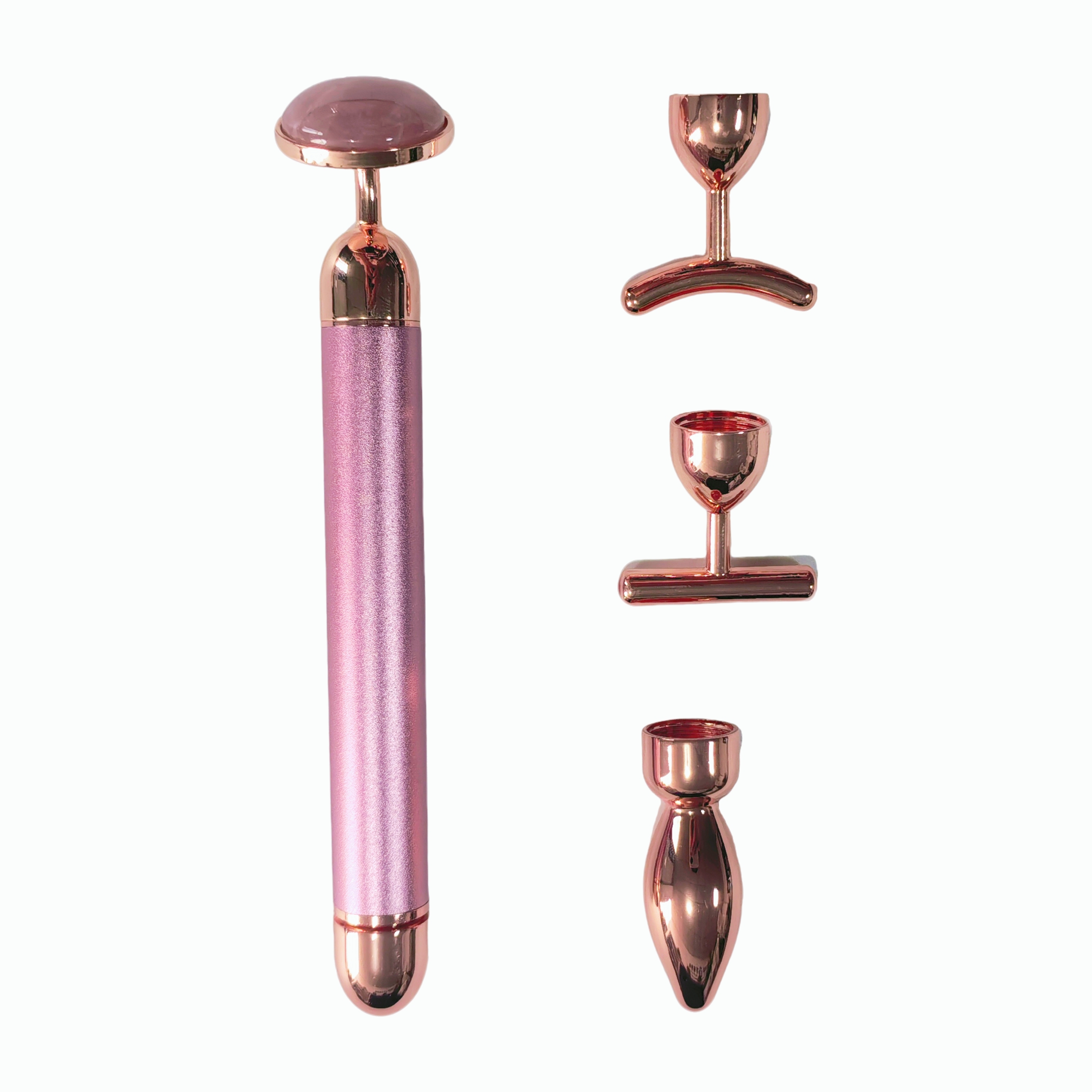 electrical multi-functional beauty wand skin care face lifting 4 in 1 skin care metal jade face massager