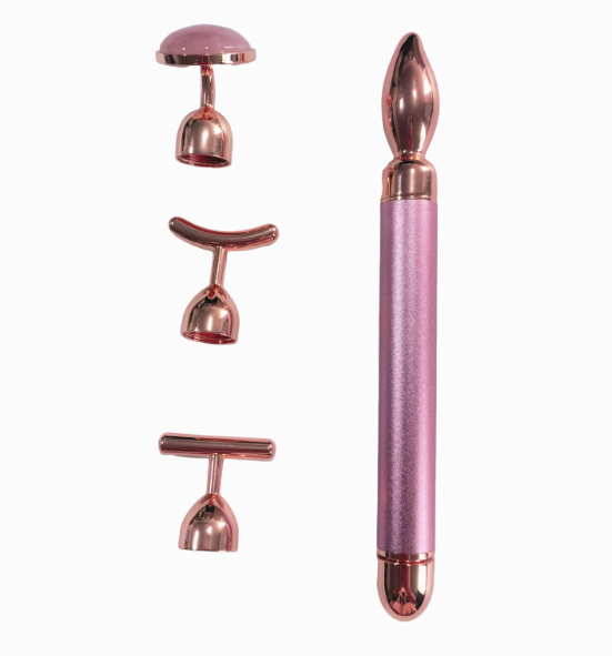 electrical multi-functional beauty wand skin care face lifting 4 in 1 skin care metal jade face massager