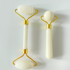 cheap price promotional face massager gua sha jade ice roller Skincare gadget set