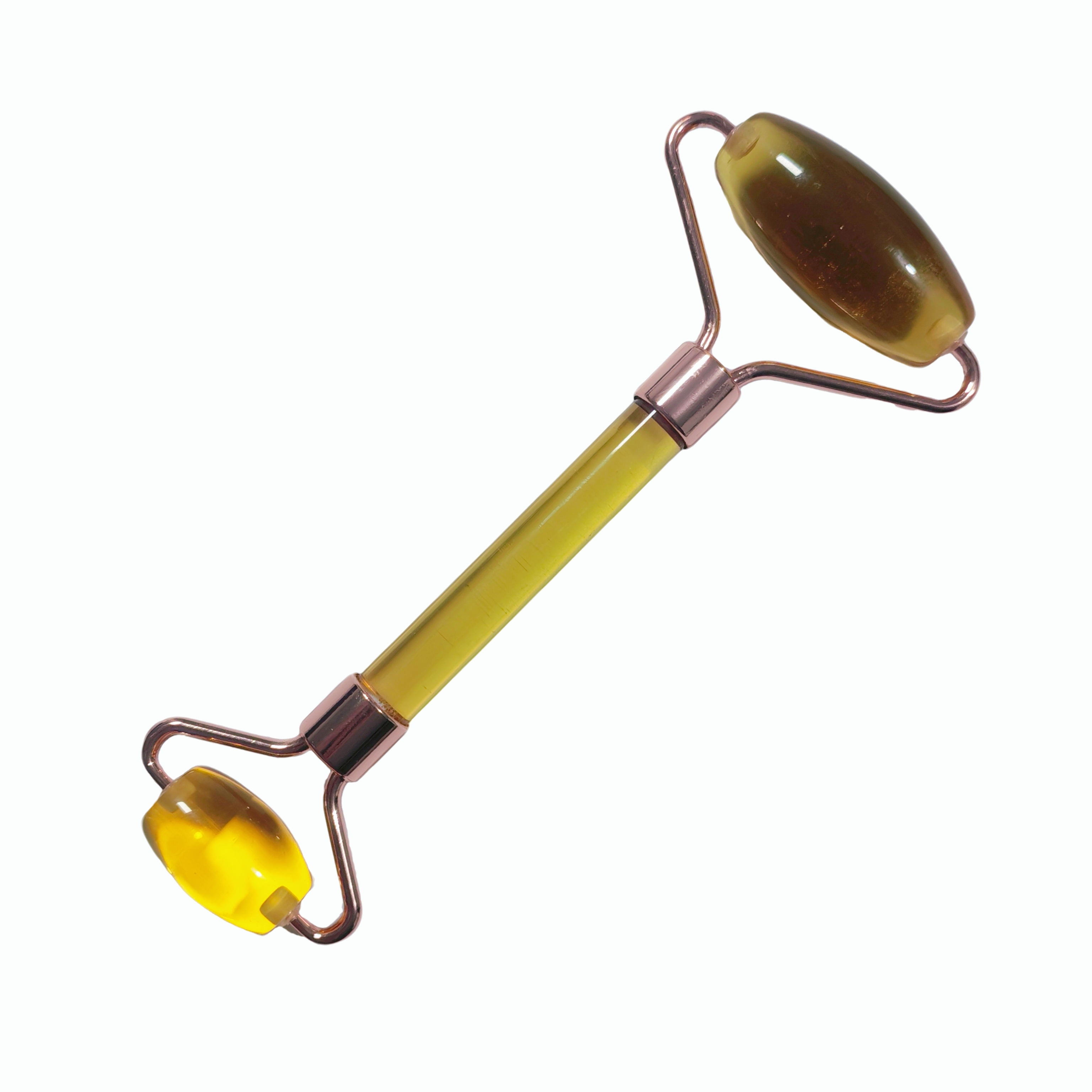 cheap price promotional beauty tools skin tightening Jade-like resin amber color gua sha tools and facial massager roller set