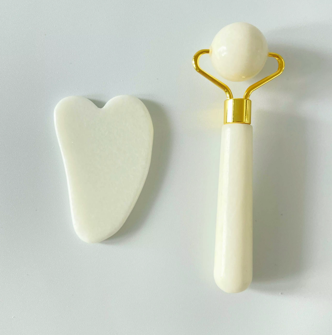 cheap price promotional face massager gua sha jade ice roller Skincare gadget set