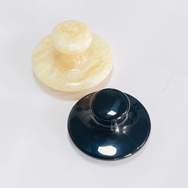 wholesale green color xiuyan jade mushroom massage face