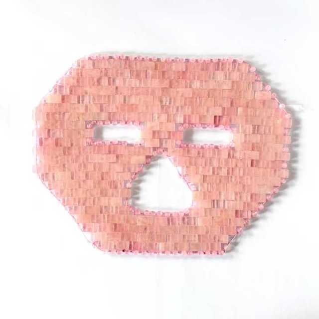wholesale natural rose quartz beauty salon use mask face massage stone
