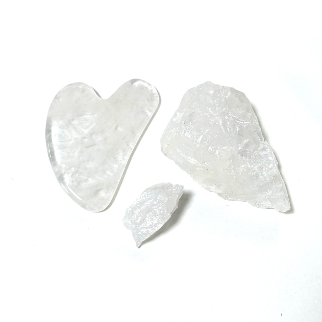 factory natural clear transparent jade white crystal guasha board for face