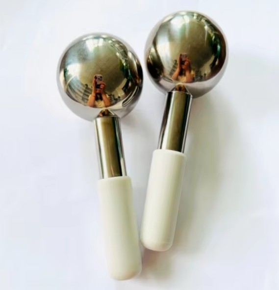 beauty tools anti-aging stainless steel massage products facial ice roller ball