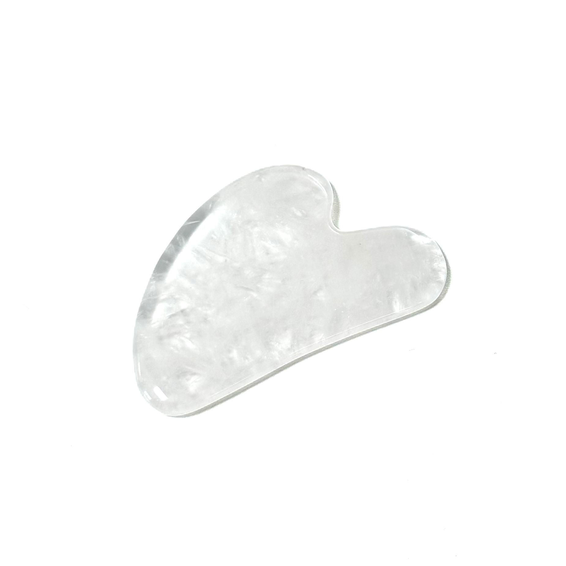 factory natural clear transparent jade white crystal guasha board for face