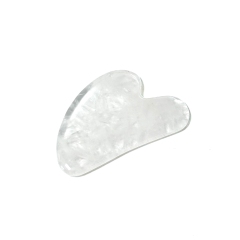 factory natural clear transparent jade white crystal guasha board for face