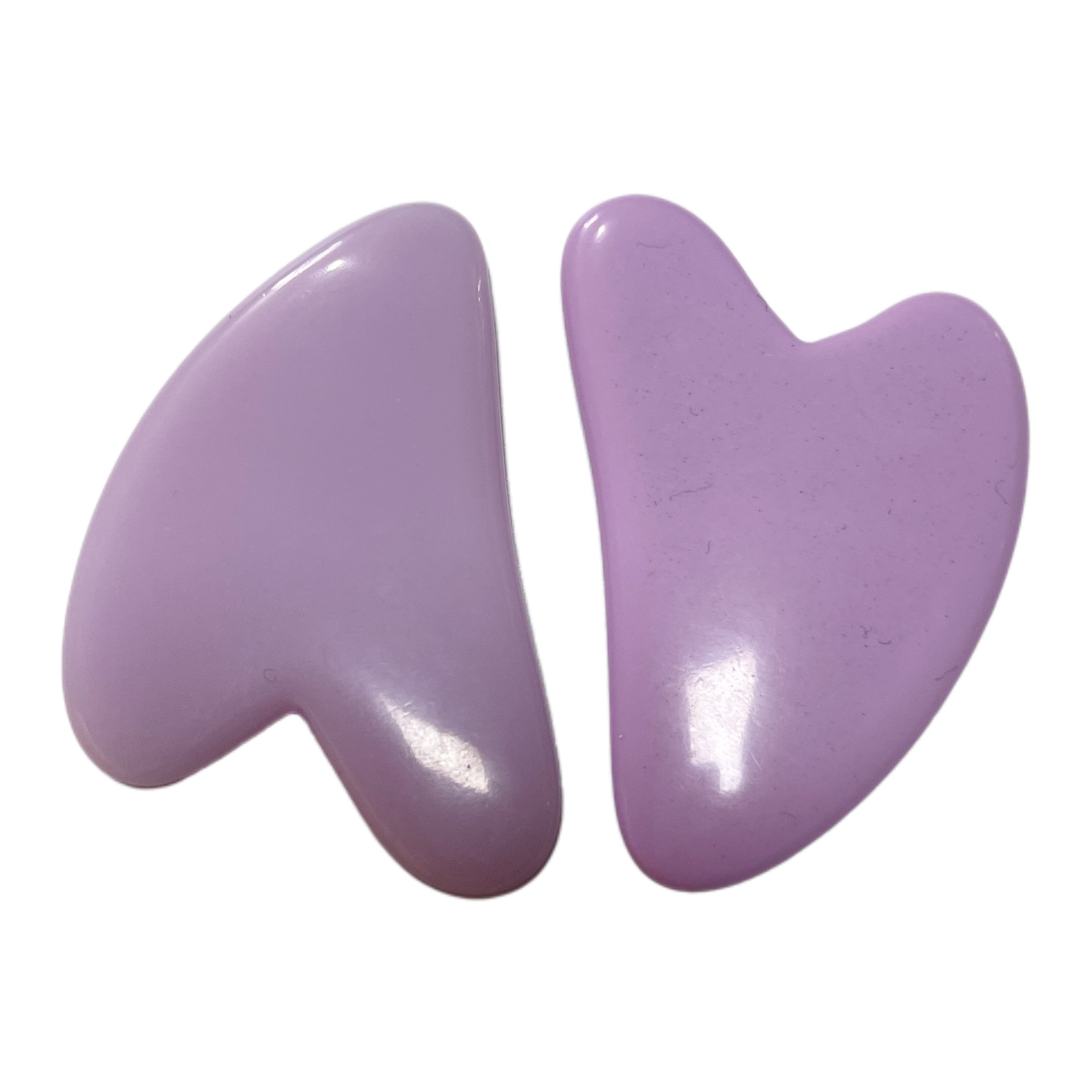 Placa de gua sha de resina corazon