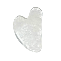 factory natural clear transparent jade white crystal guasha board for face