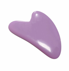 Placa de gua sha de resina corazon