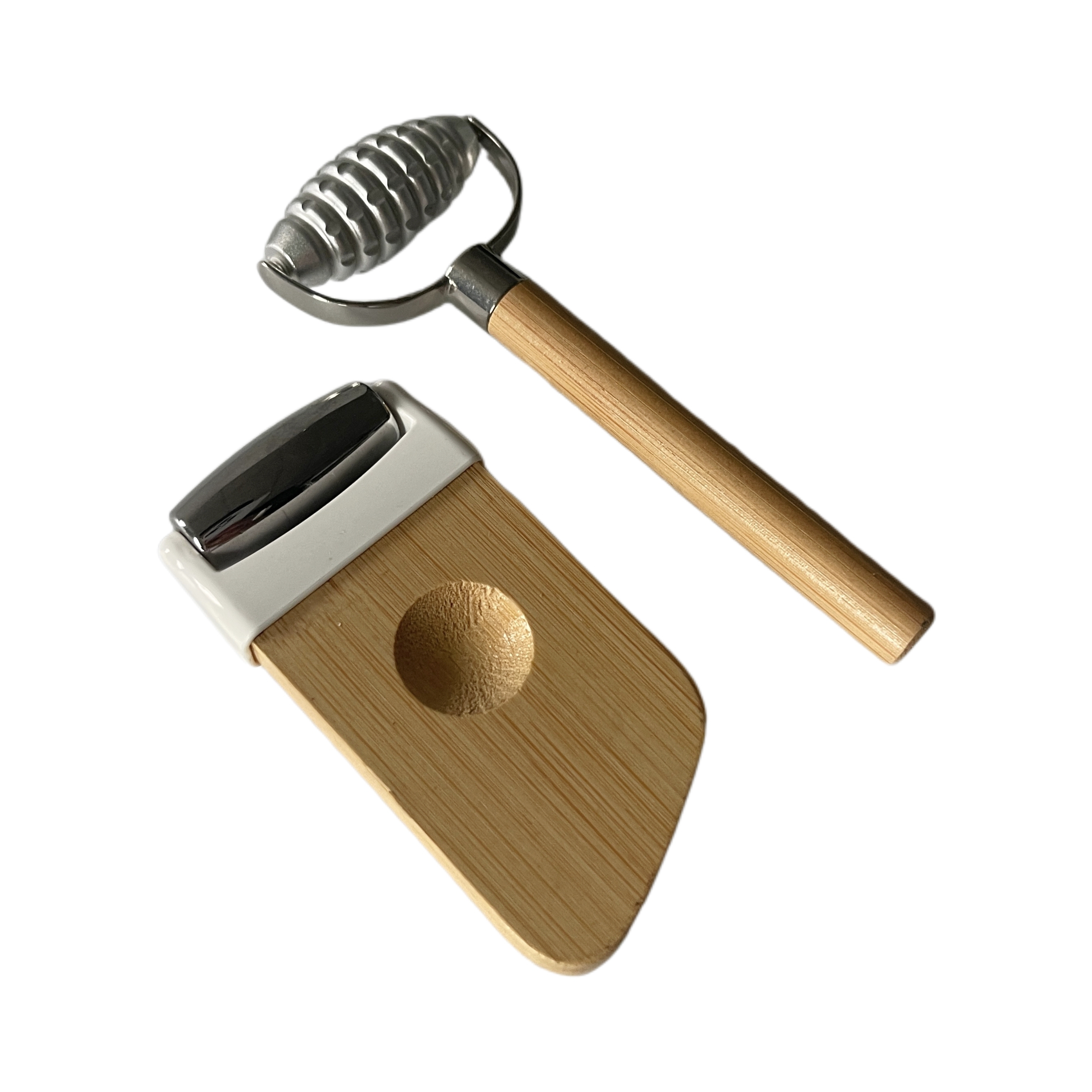custom logo wholesale manufacturer skin care roller kit wood massager for face