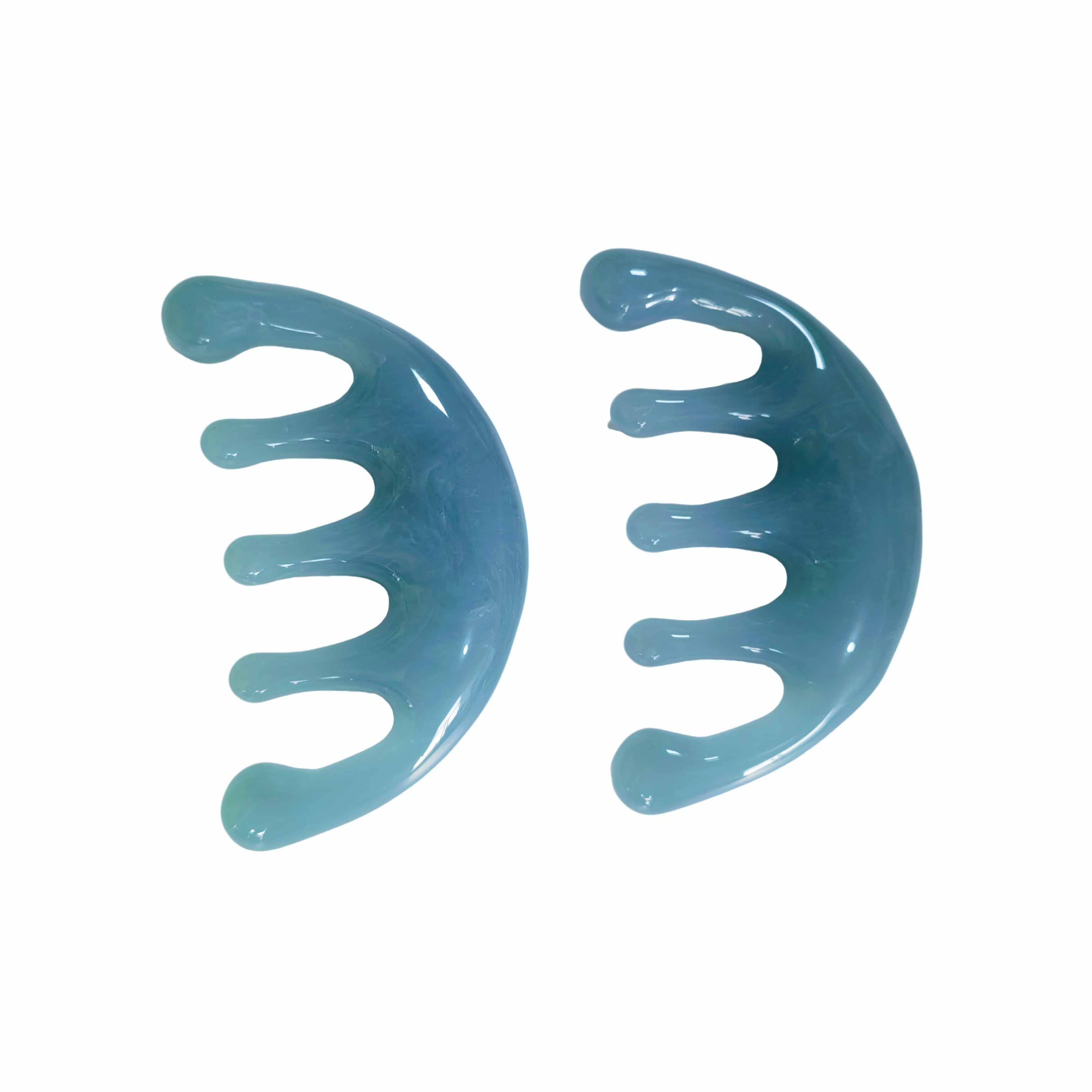 Peine de masaje y gua sha de resina