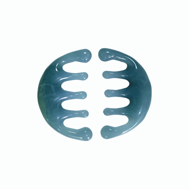 Peine de masaje y gua sha de resina