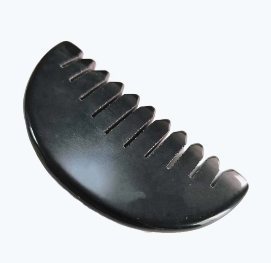 Peine de masaje de cuero cabelludo obsidiana negra