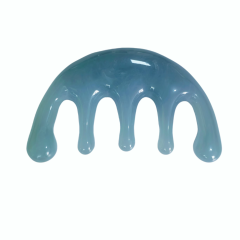 Peine de masaje y gua sha de resina