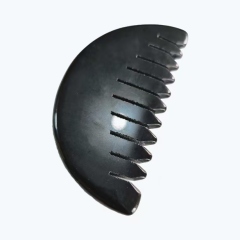 Peine de masaje de cuero cabelludo obsidiana negra