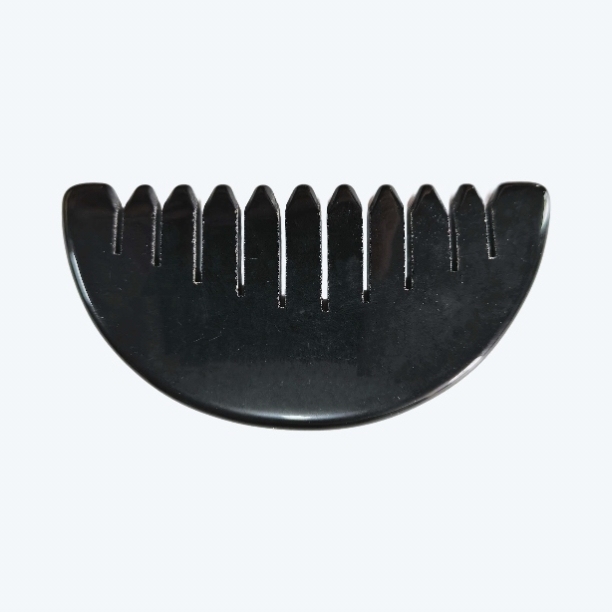 Peine de masaje de cuero cabelludo obsidiana negra
