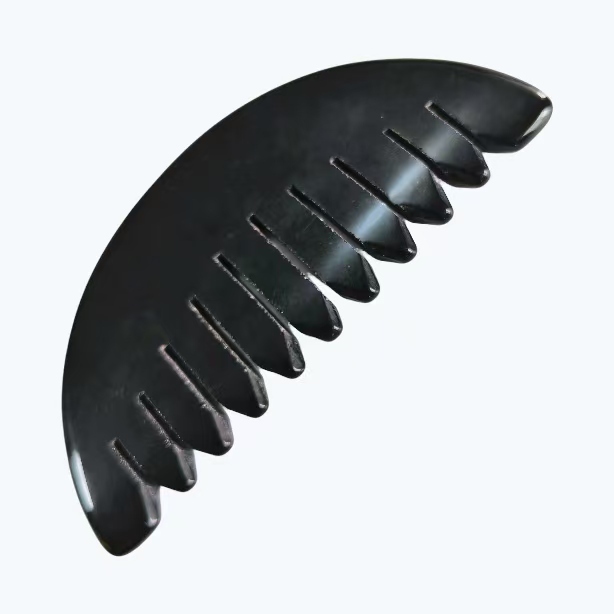 Peine de masaje de cuero cabelludo obsidiana negra