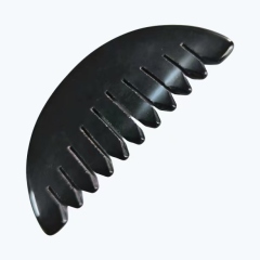 Peine de masaje de cuero cabelludo obsidiana negra