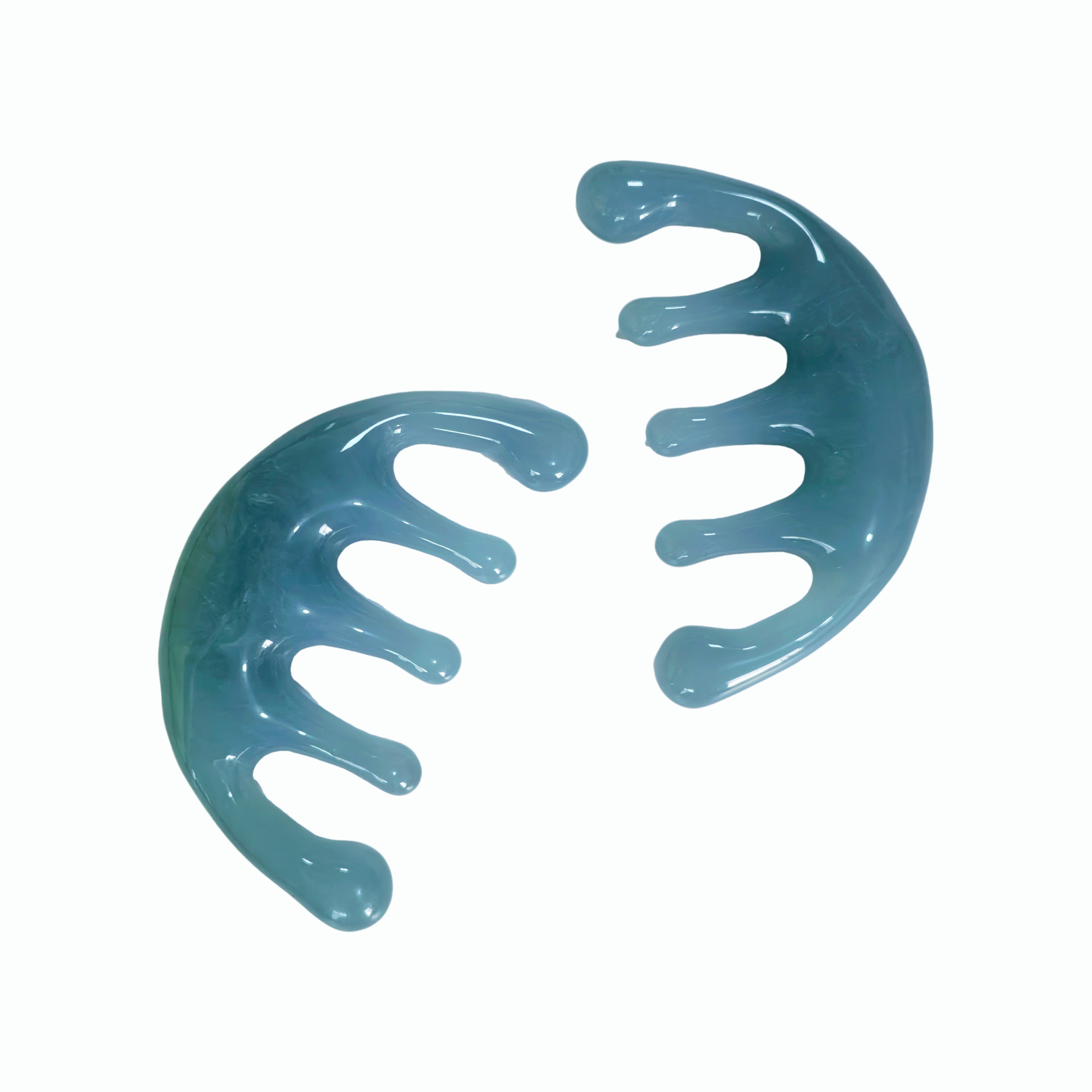 Peine de masaje y gua sha de resina