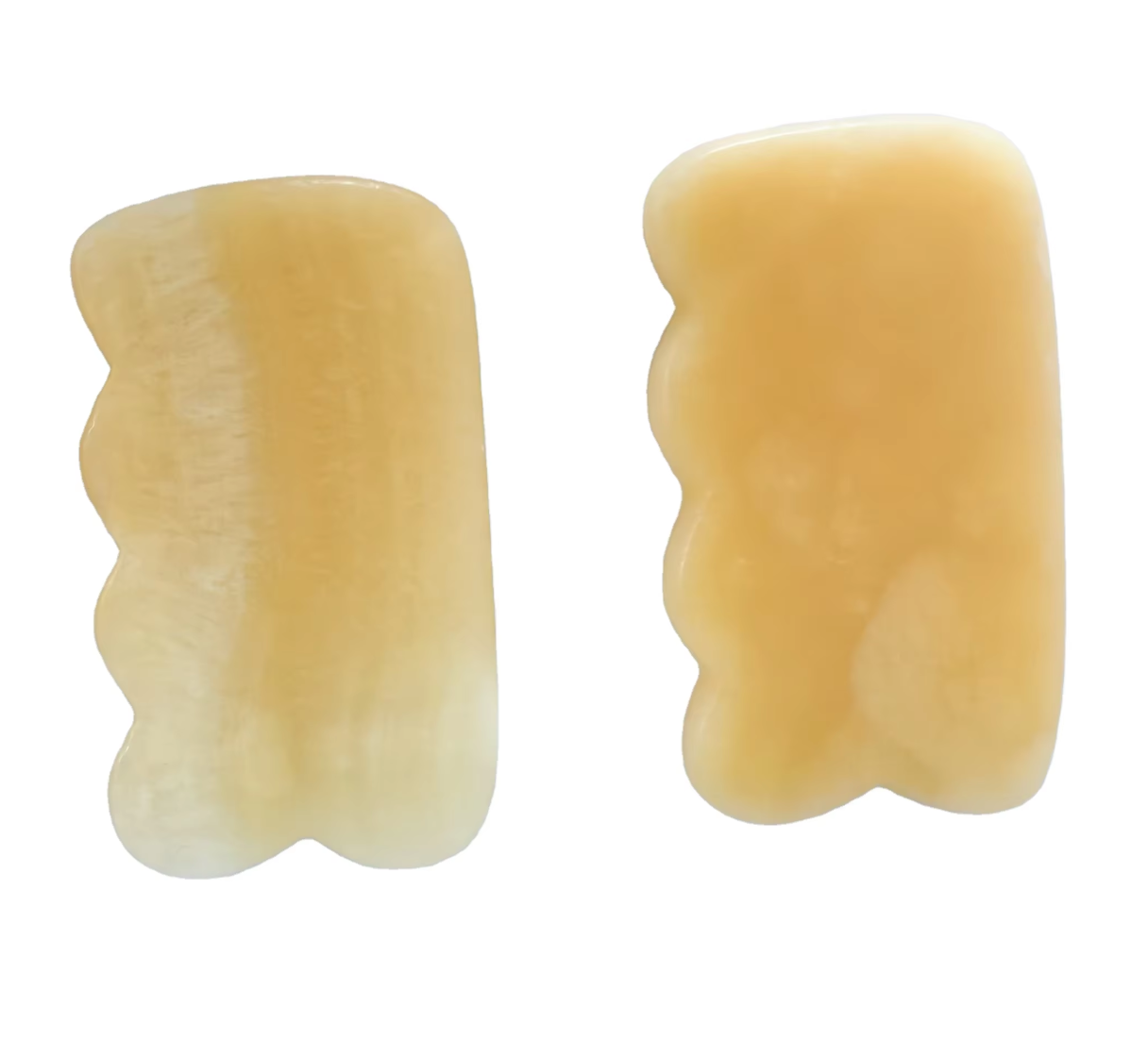 Gua sha de jade amarillo