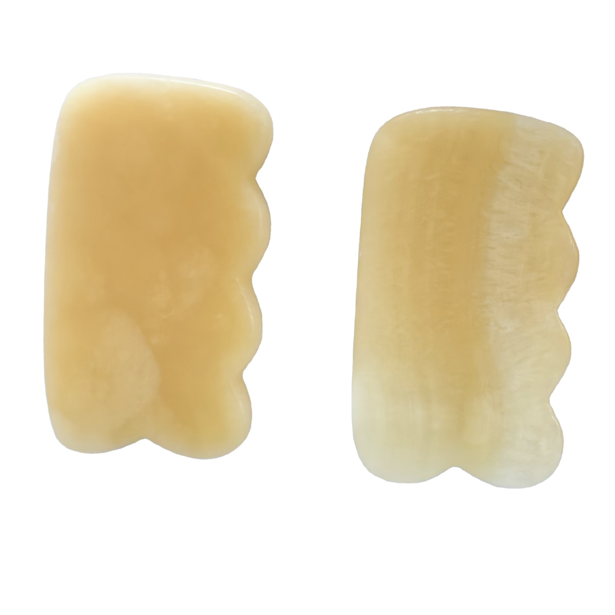 Gua sha de jade amarillo