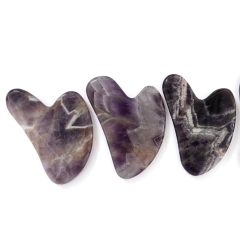 home use wrinkle removal skin care beauty tools natural pure stone gua sha amethyst custom