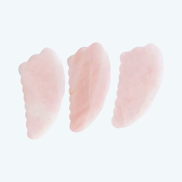 China factory wholesale custom logo healthcare well-being items natural gem body care massage products guasha rose