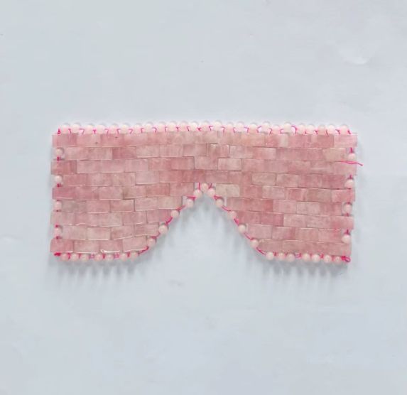 spa use relaxation beauty tools rose quartz cold jade mask massager eye cooling pads