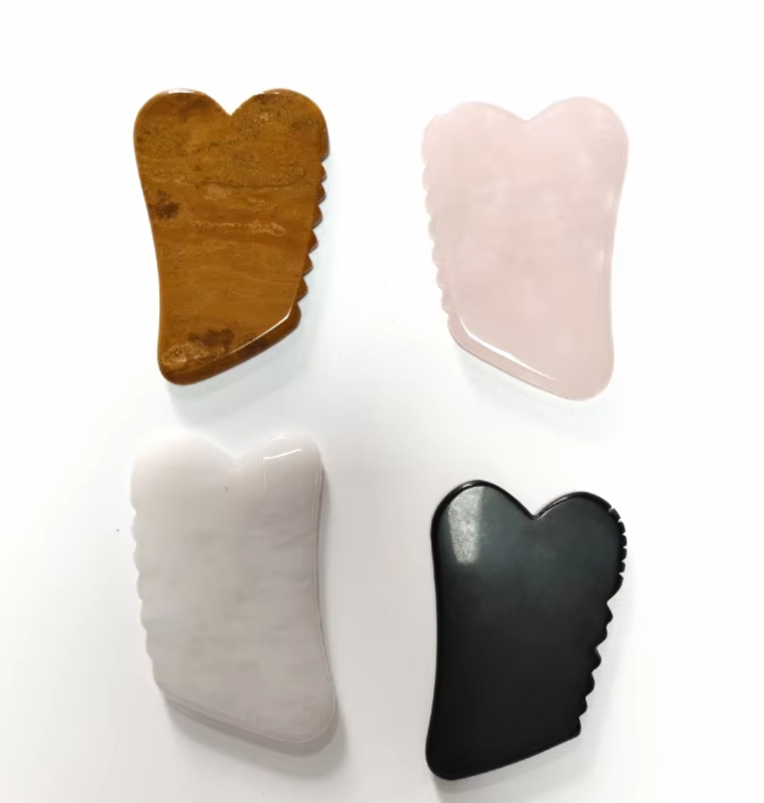 Yingjia Craftwork Factory Wholesale Price Natural Jade rose quartz body gua sha