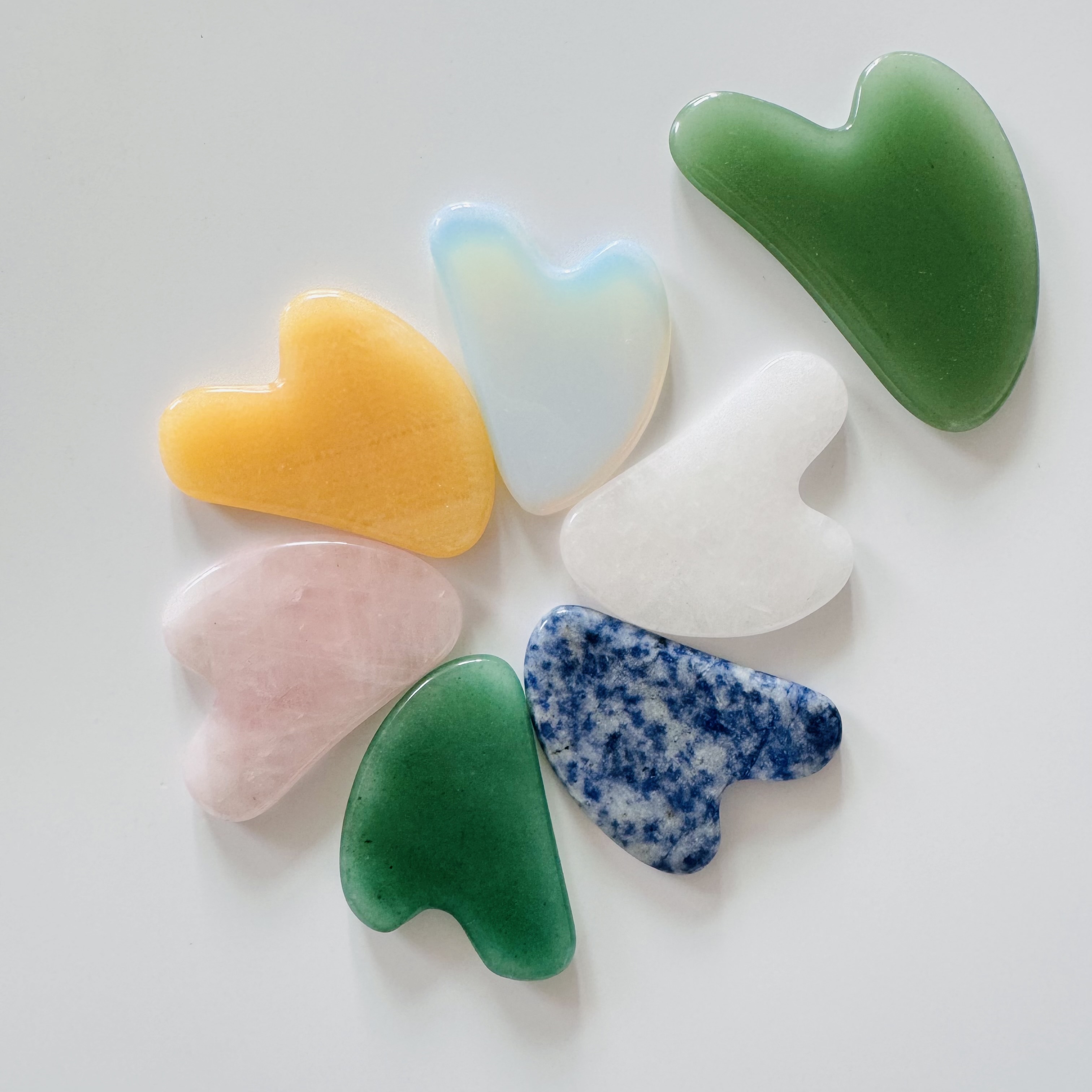 custom logo factory wholesale natural stone gua sha engraving private label