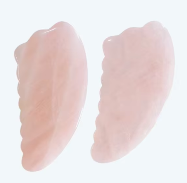 China factory wholesale custom logo healthcare well-being items natural gem body care massage products guasha rose