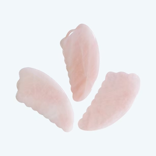 China factory wholesale custom logo healthcare well-being items natural gem body care massage products guasha rose