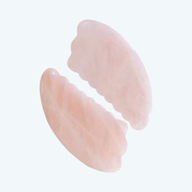 China factory wholesale custom logo healthcare well-being items natural gem body care massage products guasha rose