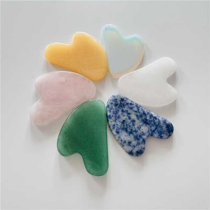custom logo factory wholesale natural stone gua sha engraving private label