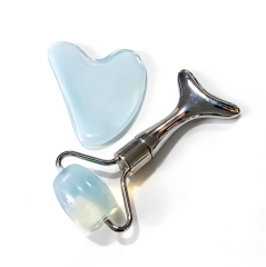 small size other massage products opalite gemstone gua sha jade roller set skincare accessories