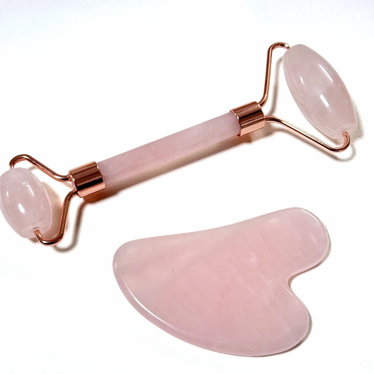 wholesale price women gift 2026 best selling beauty tools natural jade rose quartz jade roller gua sha massager for face lifting